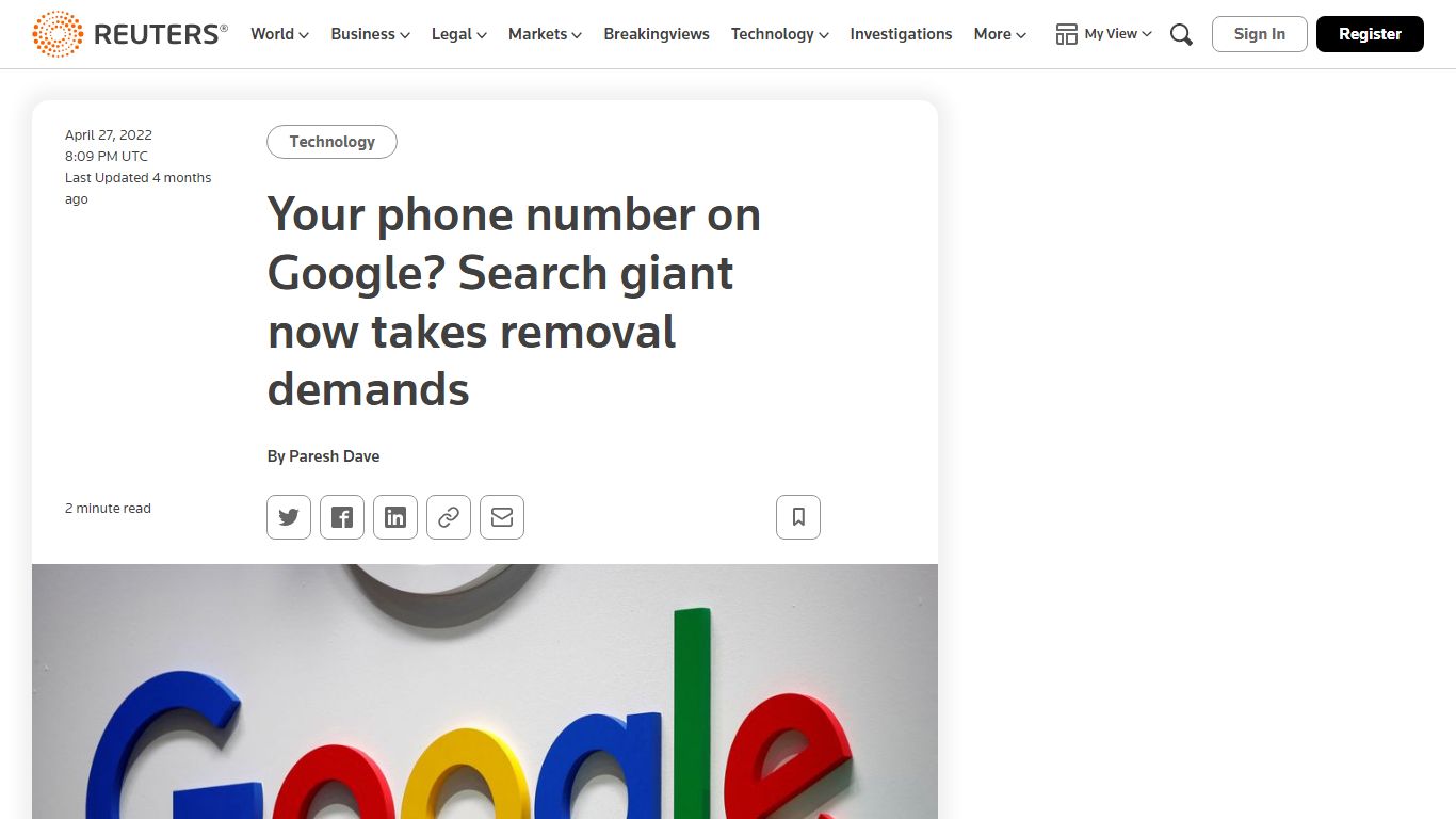 Your phone number on Google? Search giant now takes removal demands